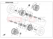 REAR WHEEL - CFMOTO ZFORCE 1000 (CF1000UTR-2) 2021