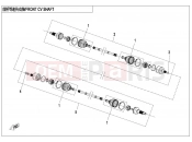 FRONT CV SHAFT - CFMOTO ZFORCE 1000 (CF1000UTR-2) 2021