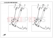 5-POINT SEAT BELT - CFMOTO ZFORCE 1000 (CF1000UTR-2) 2021