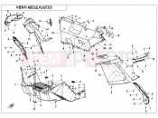 MIDDLE PLASTIC - F04-3 - CFMOTO ZFORCE 1000 (CF1000UTR-B) 2021