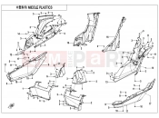 MIDDLE PLASTIC - F04-5 - CFMOTO ZFORCE 1000 (CF1000UTR-B) 2021