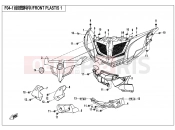 FRONT PLASTICS 1 - F04-1 - CFMOTO ZFORCE 500 (CF500US) 2018