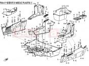 CFMOTO ZFORCE 500 (CF500US-EX) MIDDLE PLASTICS 2 - F04-4