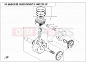CFMOTO ZFORCE 500 (CF500US-EX) CRANKSHAFT@^CONNECTING GOD@^PISTON ASSY - E04