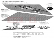 DECAL KIT - CFMOTO ZFORCE 600 (CF600-3) 2014