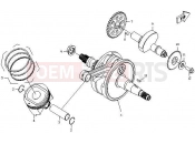 CRANKSHAFT, PISTON, BALANCER - E12 - CFMOTO Z6 EX (CF600-6) 2012