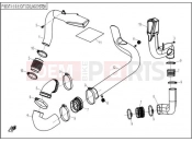 CFMOTO ZFORCE 625 (CF625-6) CVT COOLING SYSTEM - F19