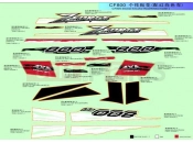 CFMOTO 2012 SSV ZFORCE 800 (CF800) DECAL (WHITE) - F19-2