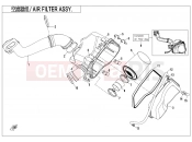 CFMOTO 2015 SSV ZFORCE 800 (CF800) AIR FILTER ASSY. - E11