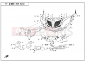 CFMOTO 2018 SSV ZFORCE 800 (CF800) FRONT PLASTICS - F04-1