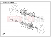 CFMOTO 2021 SSV ZFORCE 800 (CF800) FRONT WHEEL(2018) - F07-B