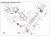 CFMOTO ZFORCE 800 (CF800US-A) CRANKSHAFT CONNECTING ROD @^ PISTON ASSY - E04