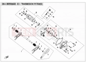 CFMOTO ZFORCE 800 (CF800US-A) TRANMISSION SYSTEM(â¢) - E06-3