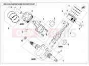 CFMOTO ZFORCE 800 (CF800US-A) CRANKSHAFT @^ CONNECTING ROD @^ PISTON ASSY. - E04-V3