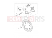 Triumph 2013 ROCKET III, CLASSIC & ROADSTER Rear Brake Caliper & Disc