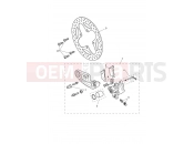 Triumph 2026 Tiger 1200 Desert Rear Brake Caliper & Discs