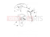 Triumph 2025 TRIDENT 660cc CB1390 > CN4039 Front Mudguard - Triple Tribute Only