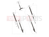 Triumph 2025 TRIDENT 660cc CB1390 > CN4039 Front Forks & Lower Yoke Assy