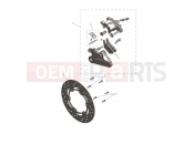 TRIUMPH SCRAMBLER 400 XC Rear Caliper & Disc