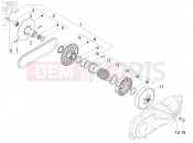 PIAGGIO MP3 310 Sport E5+ (EU) Driven pulley