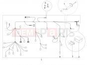 Main cable harness - Piaggio Typhoon 50 4T E2 (CA, US) 2023