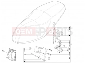 Saddle/seats - Piaggio Typhoon 50 4T E2 (CA, US) 2023