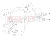Selectors - Switches - Buttons - Piaggio Typhoon 50 4T E2 (CA, US) 2023