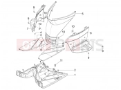 PIAGGIO Typhoon 50 4T E2 (CA, US) Central cover - Footrests