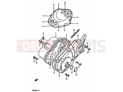 SUZUKI DR125S E (1984) 4 - CRANKCASE COVER