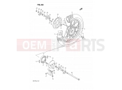 SUZUKI DR125S J (1988) 50 - REAR WHEEL