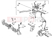 DUCATI 1991 Supersport 750 SS FRONT BRAKE SYSTEM SINGLE DISK » BRAKING SYSTEM
