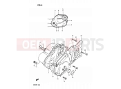 SUZUKI DR200 J (1988) 4 - CRANKCASE COVER