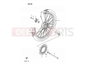 SUZUKI DR200 J (1988) 38 - FRONT WHEEL