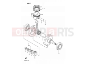 SUZUKI DR200 M (1991) 5 - CRANKSHAFT