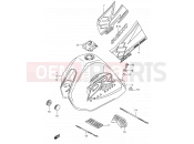 SUZUKI DR200SE K2 (2002) (E06,E24) 29 - FUEL TANK (MODEL K1/K2/K3)
