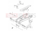 SUZUKI DR200SE K2 (2002) (E06,E24) 44 - REAR SWINGINGARM (MODEL K1/MODEL K2 P09)