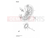 42 - FRONT WHEEL - Suzuki DR200SE L0 (2010) (E03,E28,E33)