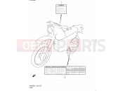 37 - LABEL - Suzuki DR200SE L1 (2011) (E03,E28,E33)