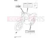 SUZUKI DR200SE L3 (2013) (E03,E28,E33) 50 - LABEL (DR200SEL3 E33)