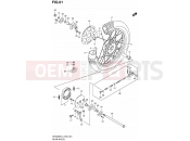 61 - REAR WHEEL - Suzuki DR200SE L3 (2013) (E24)
