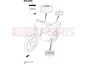 SUZUKI DR200S L5 (2015) (E03,E28,E33) 496A - LABEL (DR200SL5 E03)