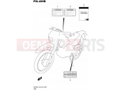 SUZUKI DR200S L5 (2015) (E03,E28,E33) 496B - LABEL (DR200SL5 E28)