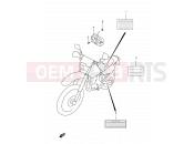 SUZUKI DR250R W (1998) 40 - LABEL