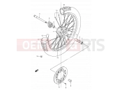 SUZUKI DR250R W (1998) 44 - FRONT WHEEL
