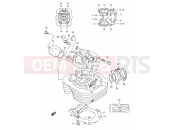 1 - CYLINDER HEAD - Suzuki DR350 S (1995) (E01)