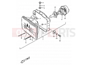 23A - HEADLAMP (MODEL W/X E24) - Suzuki DR350 V (1997) (E01)