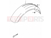 36 - FRONT FENDER - Suzuki DR350 V (1997) (E01)