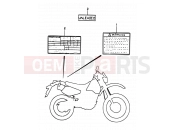 41 - LABEL - Suzuki DR350 V (1997) (E01)