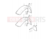 SUZUKI DR400S T (1996) 58 - FRONT FENDER