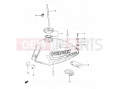 SUZUKI DR500S D (1983) 43 - FUEL TANK (MODEL D)